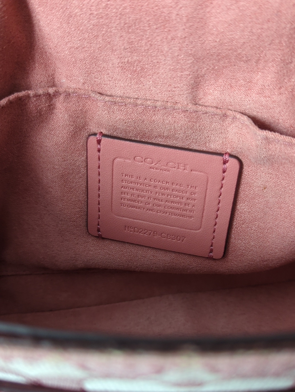 Rsvf For RP Show..Coach Lonnie Crossbody In Rose Signature Jacquard . - Picture 10 of 14